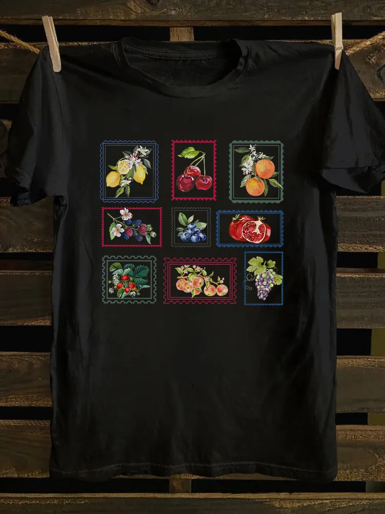 Summer Fruit Stamp T-shirt