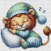 Sleeping Lion-11CT Stamped Cross Stitch 40*40cm/15.75*15.75in