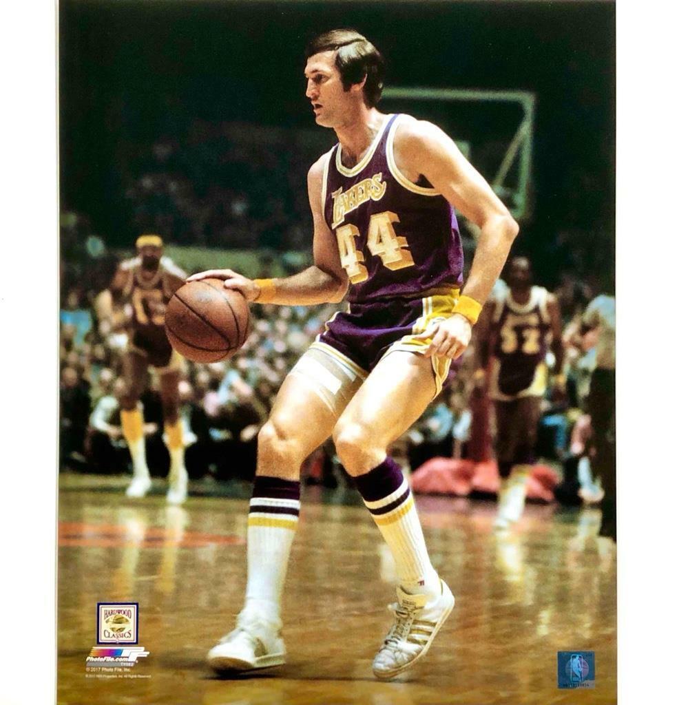 Jerry West LA Los Angeles Laker NBA Hardwood Classics Photo Poster paintingFile 11x14 Photo Poster painting file