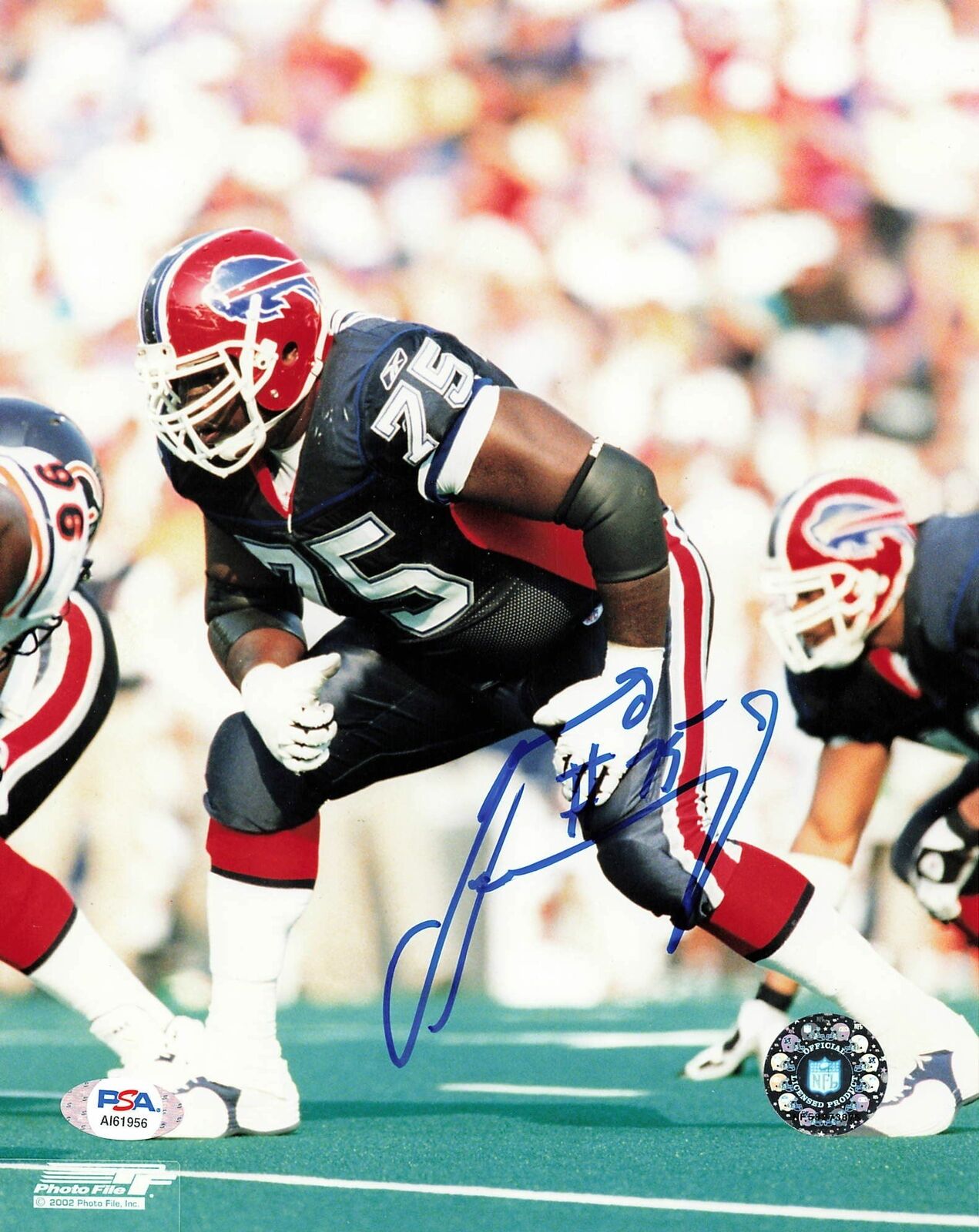 JONAS JENNINGS signed 8x10 Photo Poster painting PSA/DNA Buffalo Bills Autographed