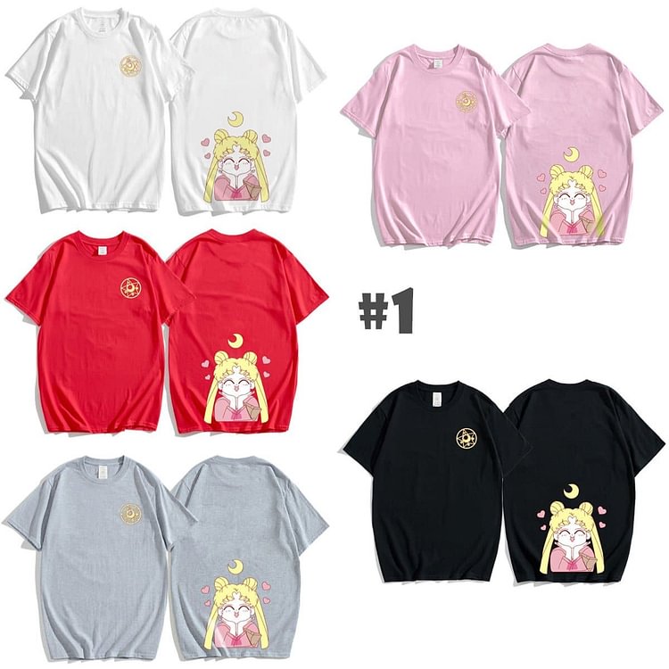 Fashion Sailormoon Sisters Tee Shirt SP13773