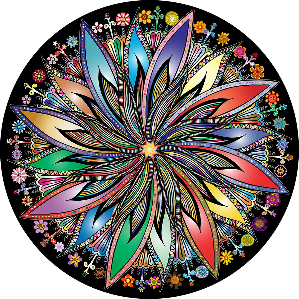 

Mandala - Round/Square Drill Diamond Painting - 40*40CM, Round diamond 40*40cm, 501 Original