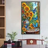 Diamond Painting -DIY Full Round Drill Sunflower Butterfly(70*40 CM)