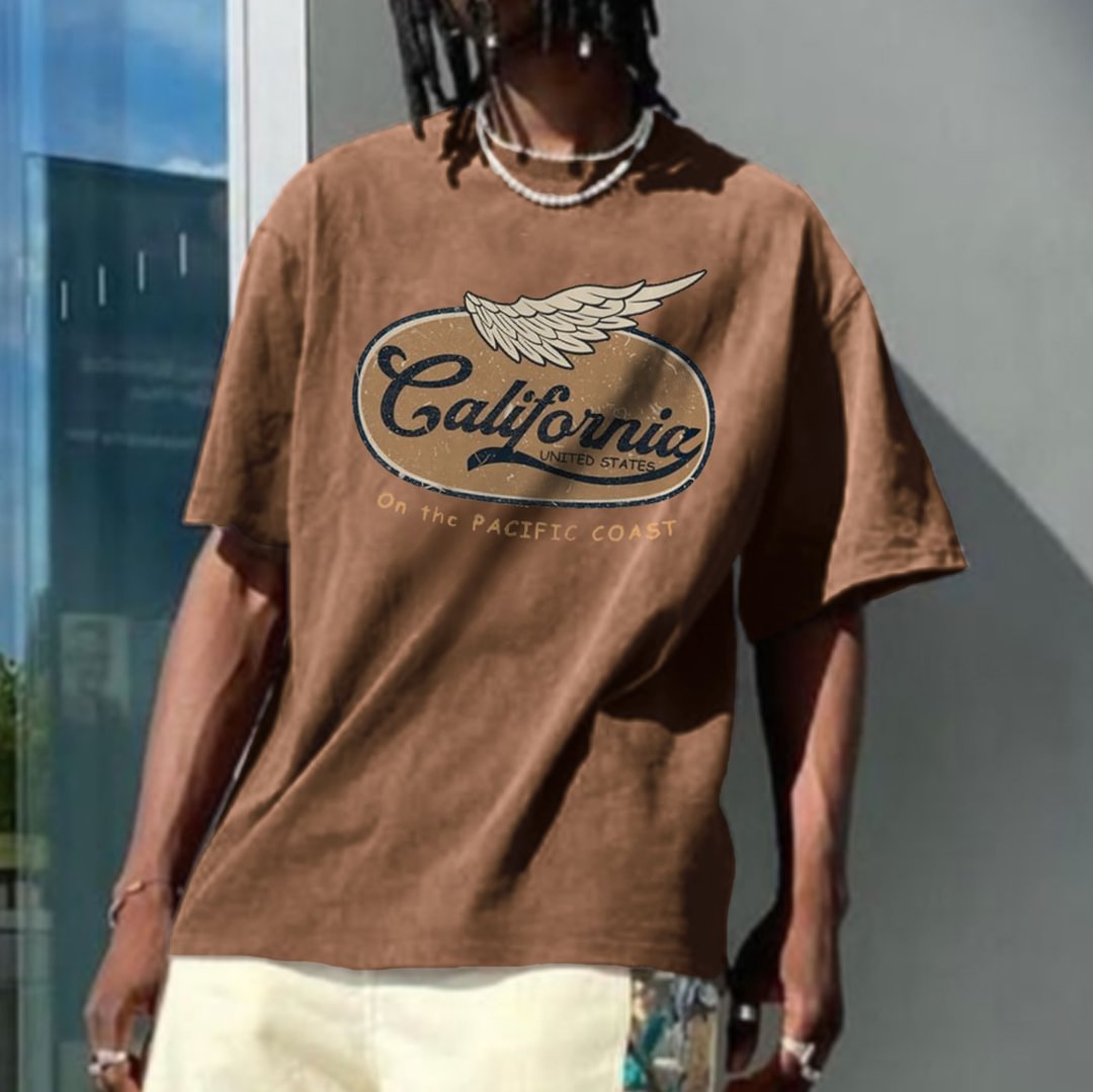 Retro Oversized California Men's T-shirt