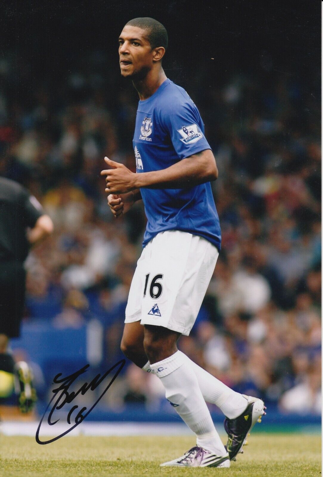 Jermaine Beckford Hand Signed 12x8 Photo Poster painting - Everton - Football Autograph 1.