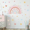 Heart Dot Rainbow Wall Sticker Home Kids Room Decor