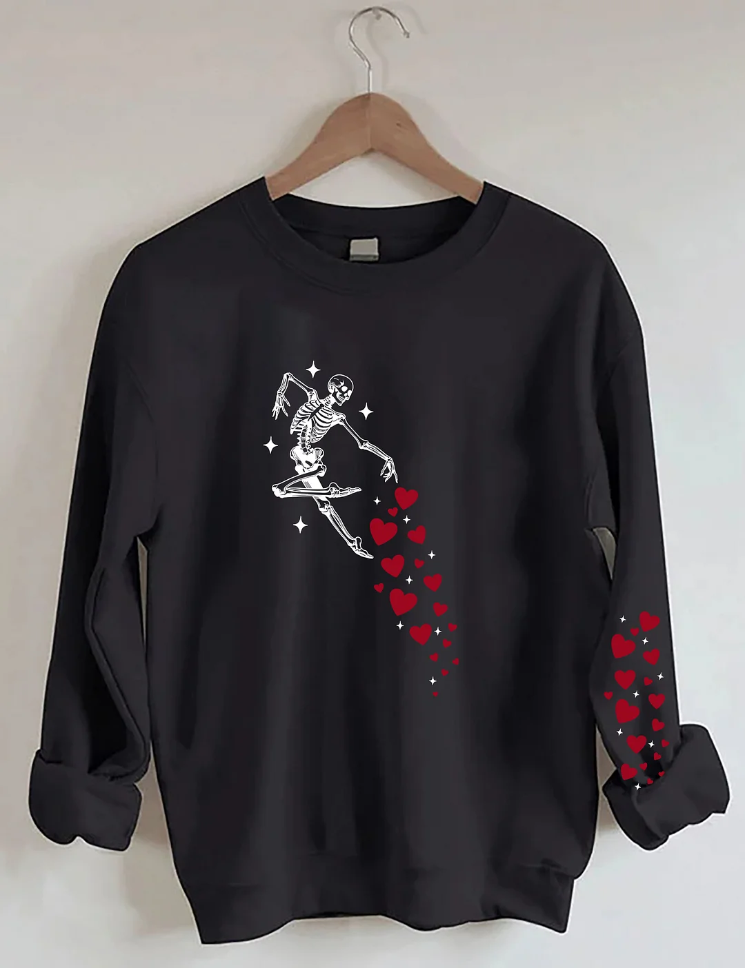 Valentines Day Skeleton Sweatshirt