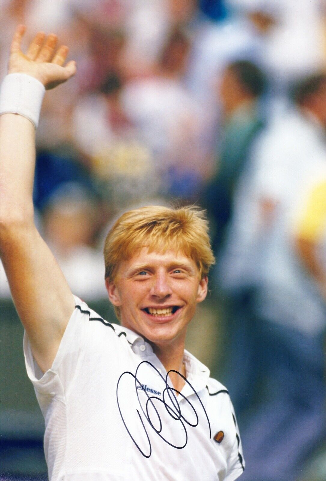 Boris Becker Signed 12X8 Photo Poster painting Wimbledon Champions AFTAL Certificate COA (H)