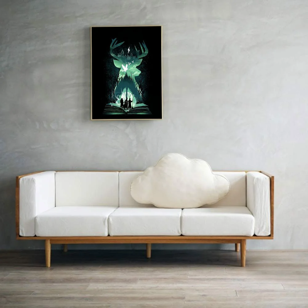 Full Round Diamond Painting 30*40cm - Animation Silhouette