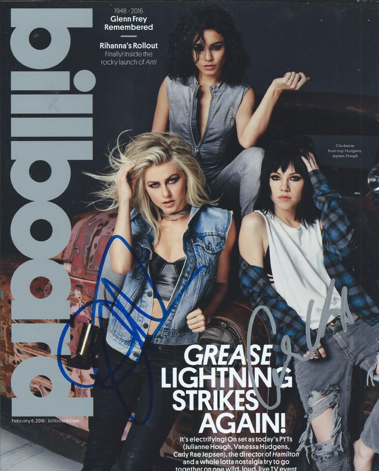 Carly Rae Jepsen & Julianne Hough Greece Hand Signed 8x10 Photo Poster painting w/COA