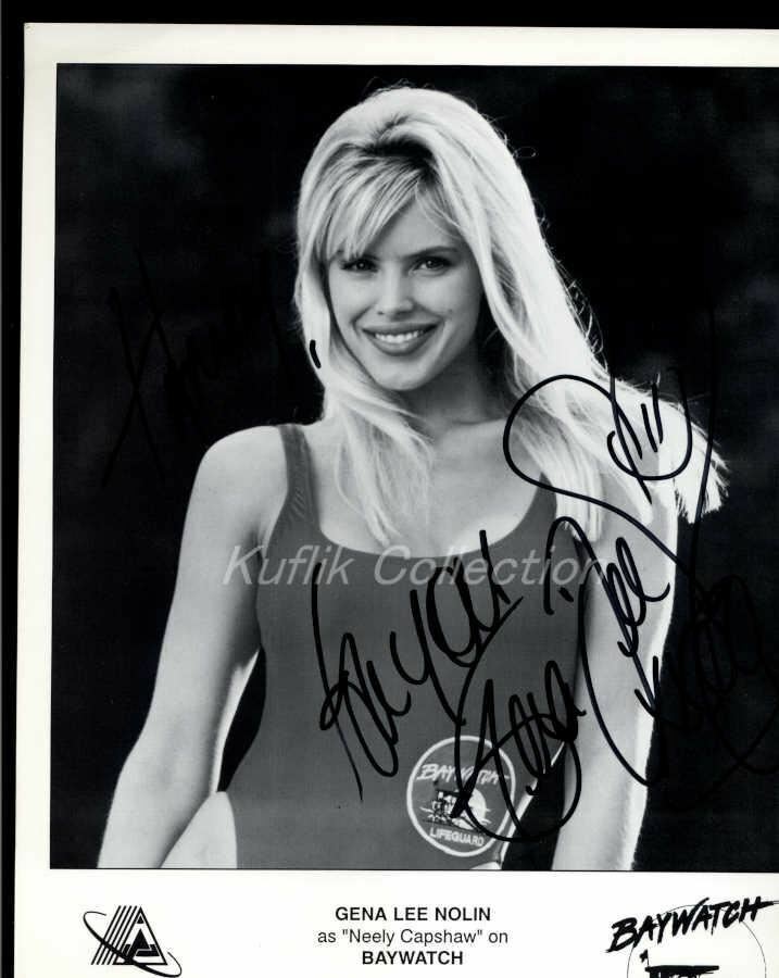 Gena Lee Nolin - Signed Autograph Headshot Photo Poster painting - Baywatch