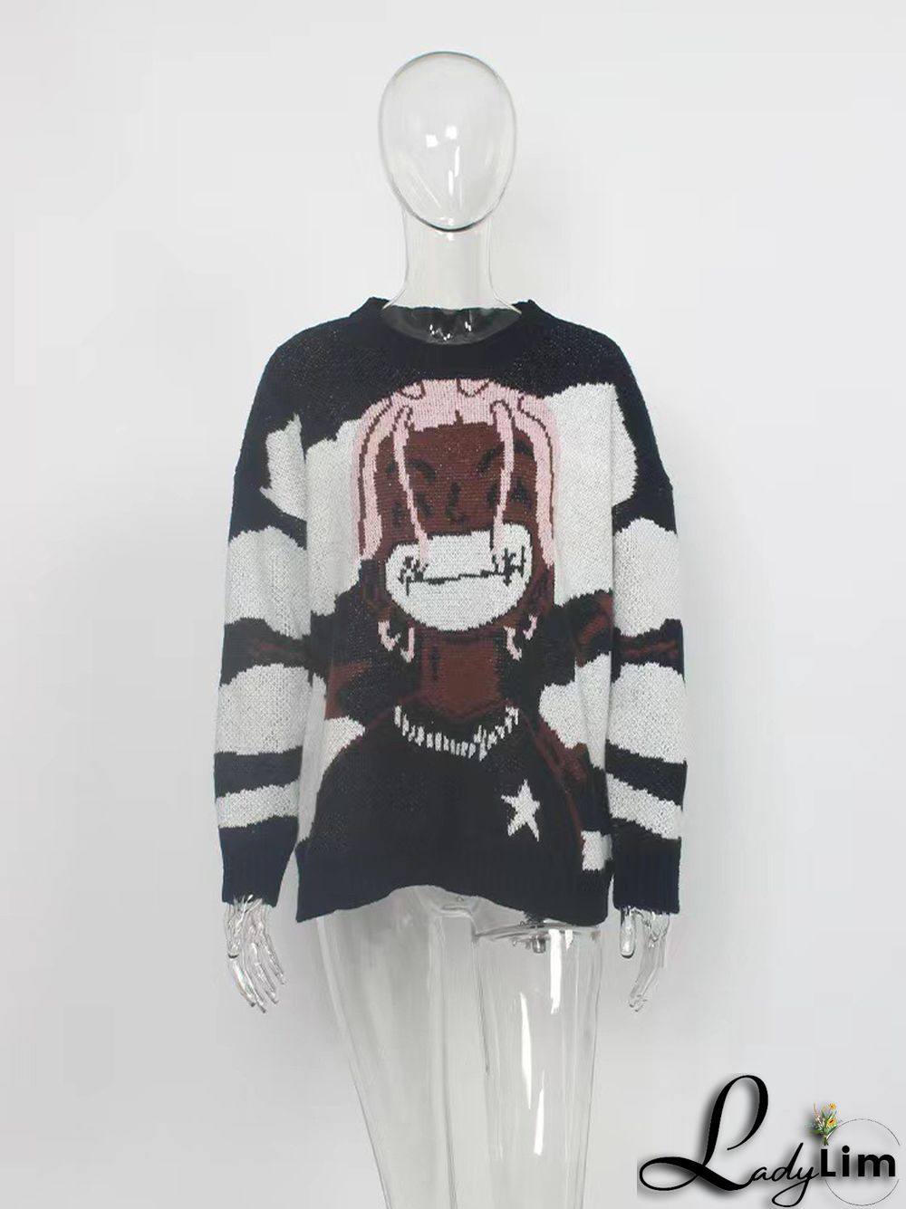 WomenLoose Casual Round Neck Sweater