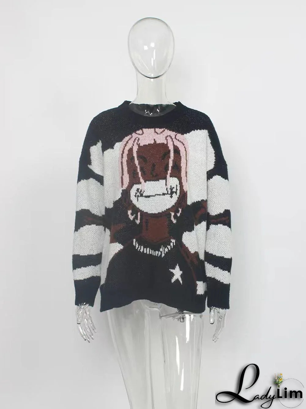 WomenLoose Casual Round Neck Sweater