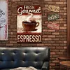 Caf&eacute; - Panneaux en &eacute;tain m&eacute;tallique(20*30cm/30*40cm)