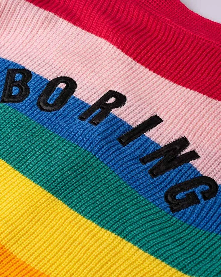 Rainbow boring sweater best sale