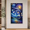 (40*70cm)Starry Sky Scenery - Full Round Drill Diamond Painting