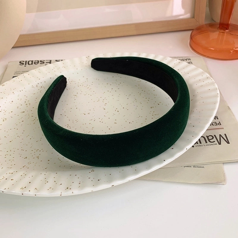 Women’s Elegant Retro Solid Color Velvet Hair Band