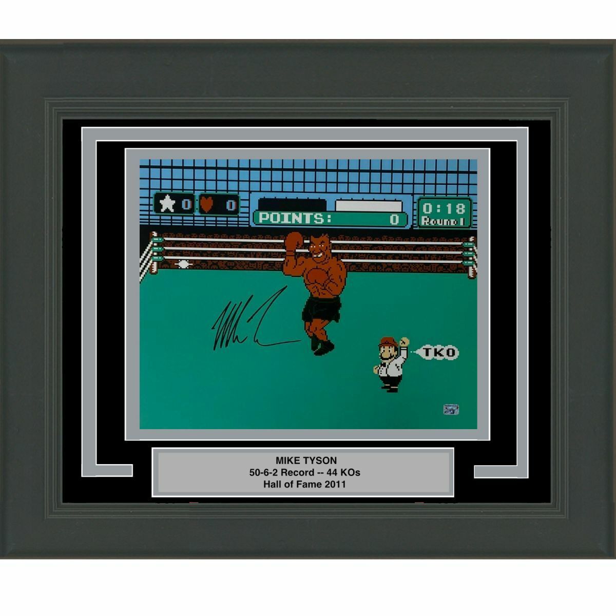 FRAMED Autographed/Signed MIKE TYSON Punchout Nintendo 16x20 Photo Poster painting Hologram COA