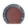 Handmade high-end style horseshoe cowhide cultural and creative retro creative leather coffee and tea coasterh