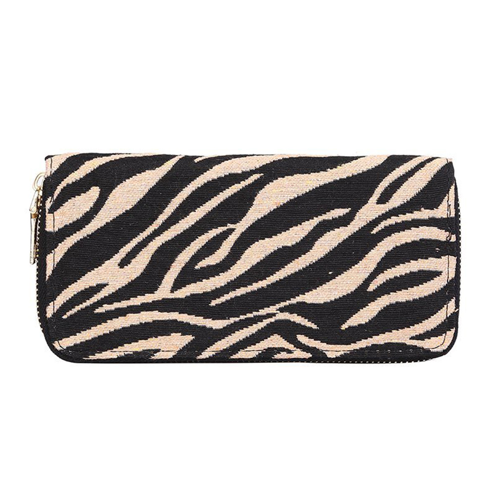 

Vintage Animal Print Long Clutch Wallet Women Velvet Coin Purse Card Holder, Style 2, 501 Original