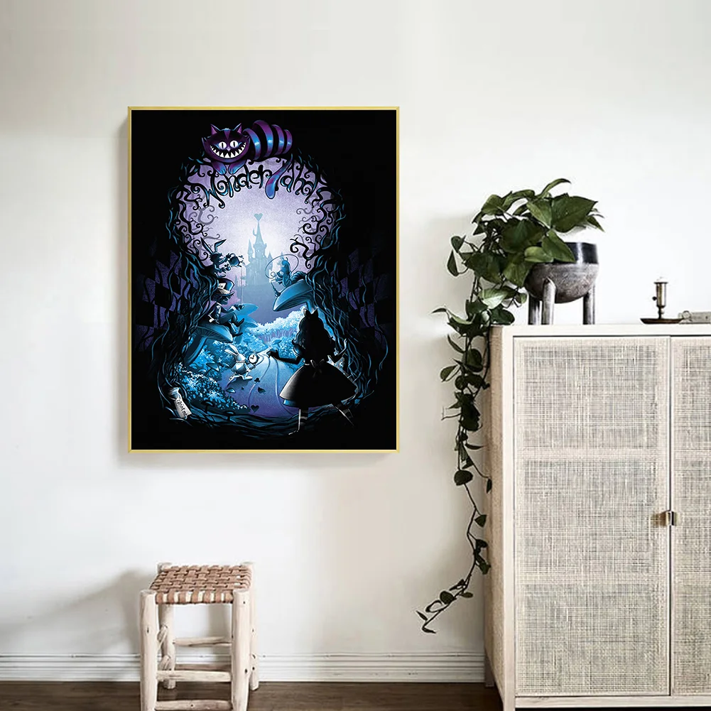 11CT Full Stamped Cross Stitch - Silhouette Series(Canvas|40*50cm)