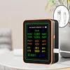10 in 1 Air Quality Monitor PM2.5 PM10 CO CO2 HCHO Temp Humidity Tester (Black)