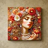 (Pre-Framed)Diamond Painting-DIY Crystal Rhinestone Girl(25x25cm)