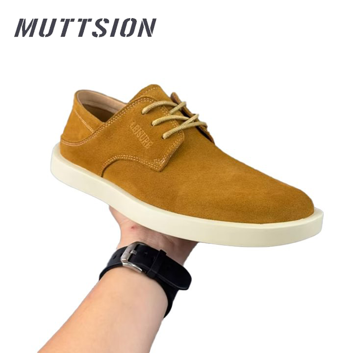 MUTTSION Handemade Retro Waterproof Casual Loafers