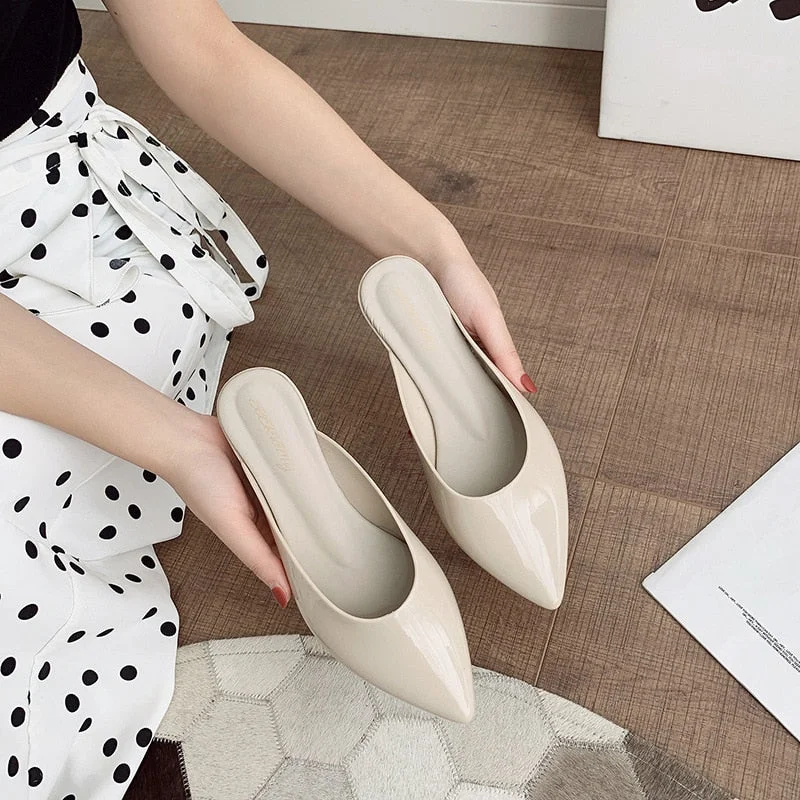 famous designer D'Orsay jelly med-high heels shoes woman pointed toe candy color pumps shallow mouth summer mules shoes sandals