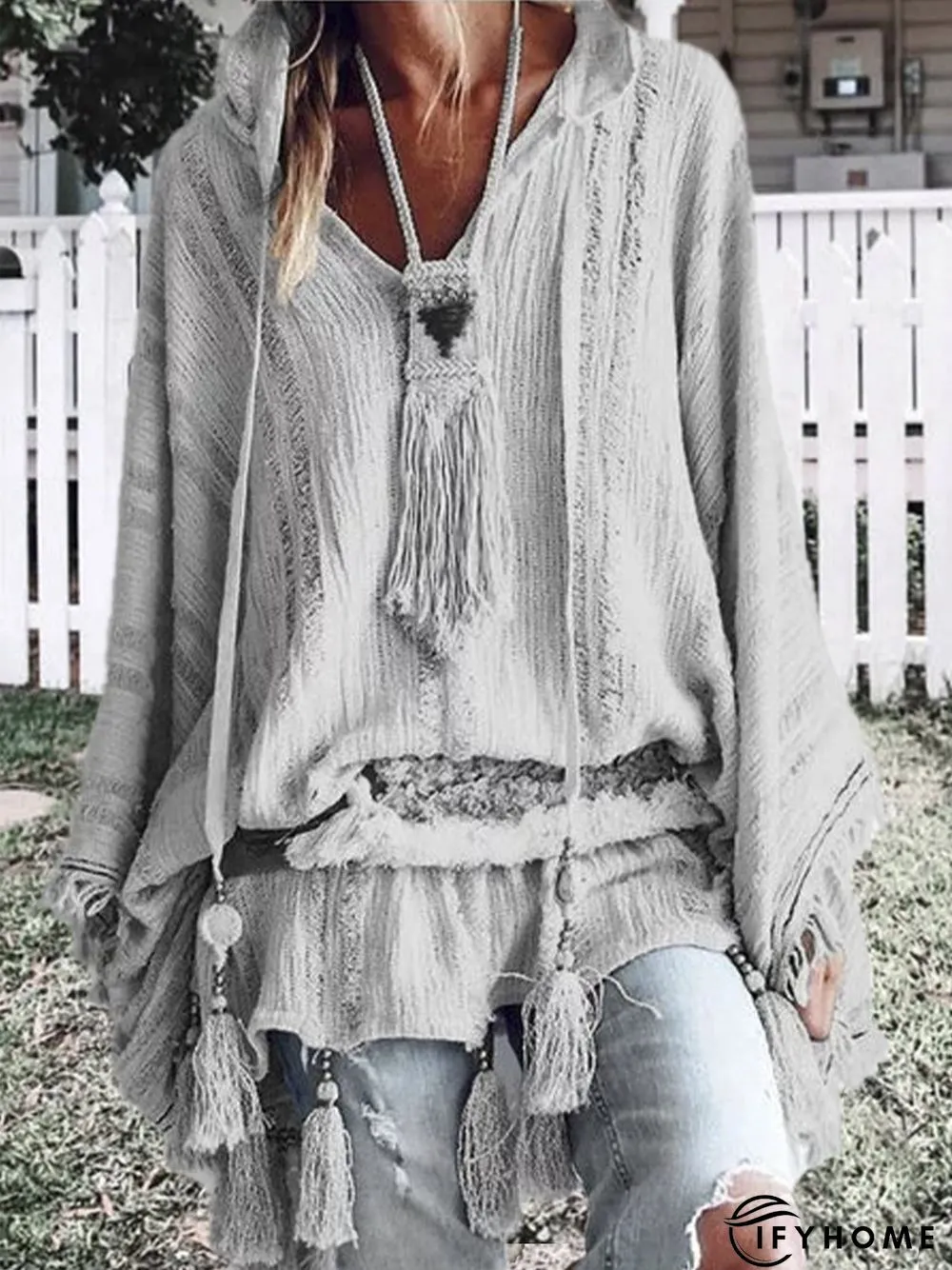 zolucky Long Sleeve Casual Cloak | IFYHOME