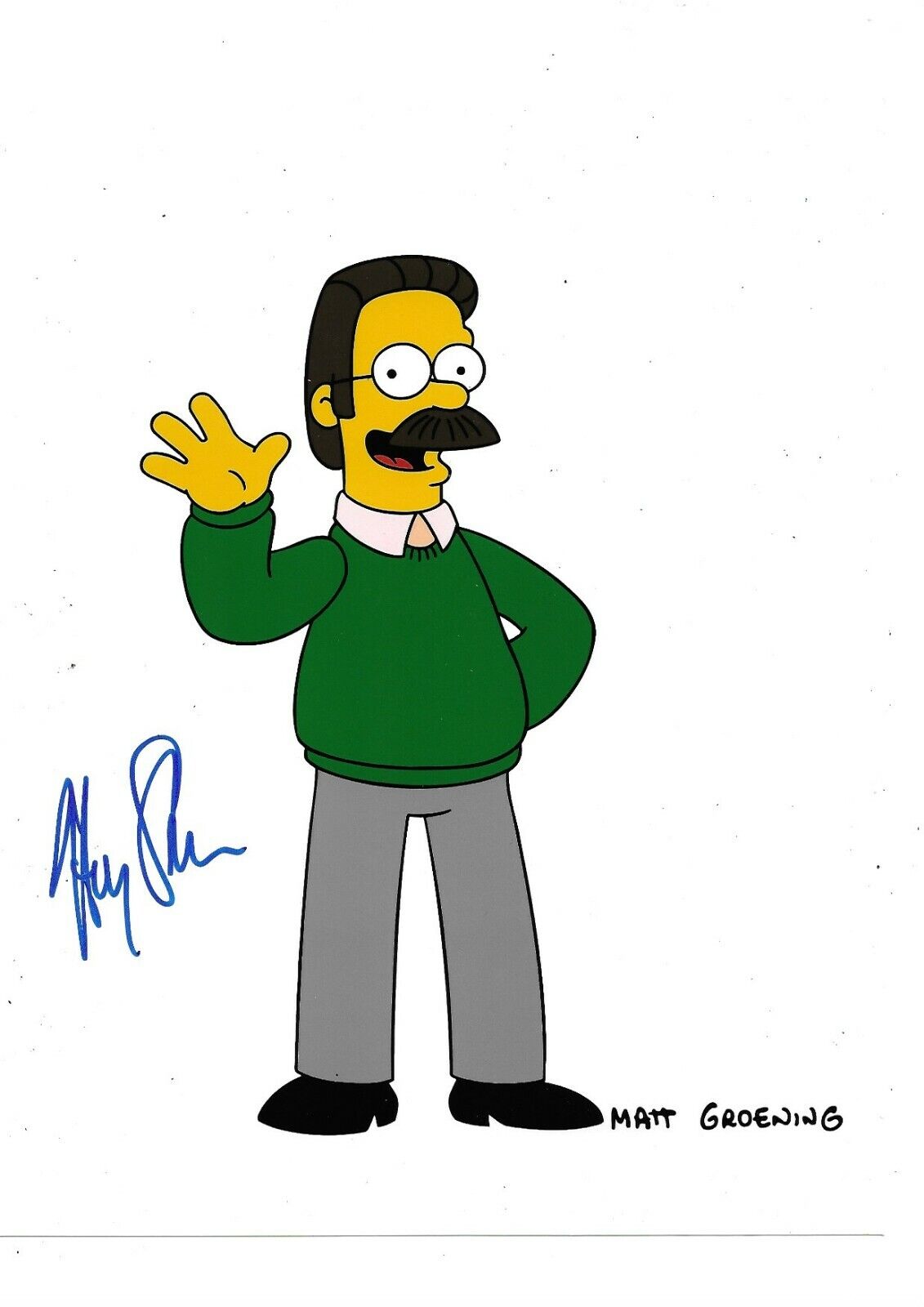 Harry Shearer Signed The Simpsons 10x8 Photo Poster painting AFTAL