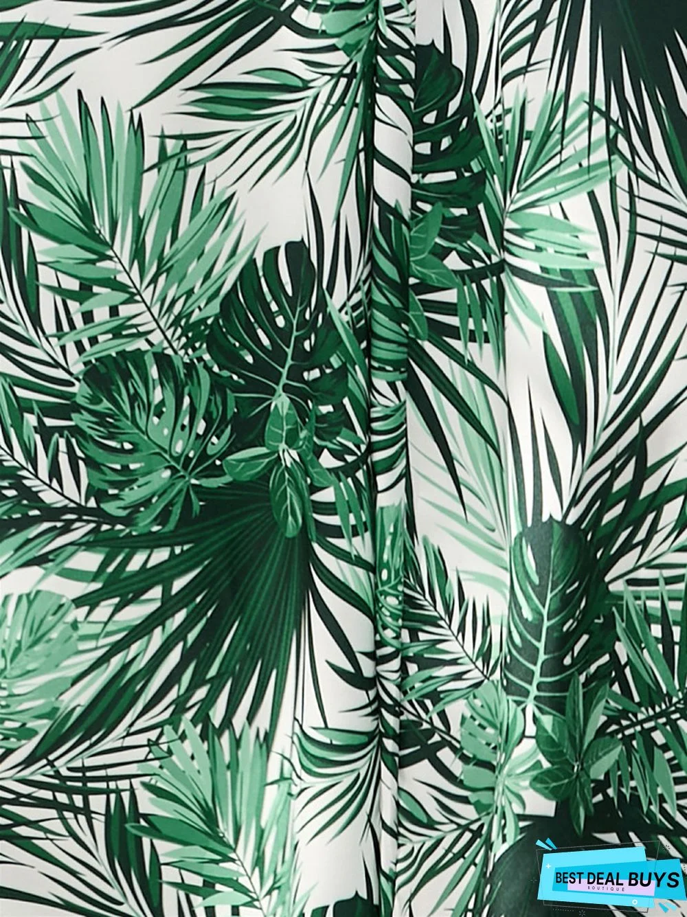 Summer Printed Waist-Length Suspender Dress