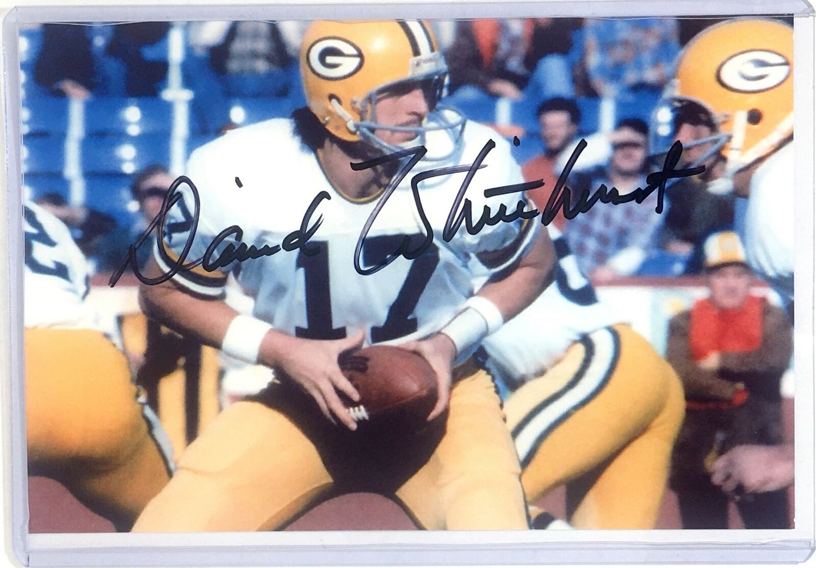 David Whitehurst Signed 4x6 Photo Poster painting Green Bay Packers GBP Furman Autograph Auto