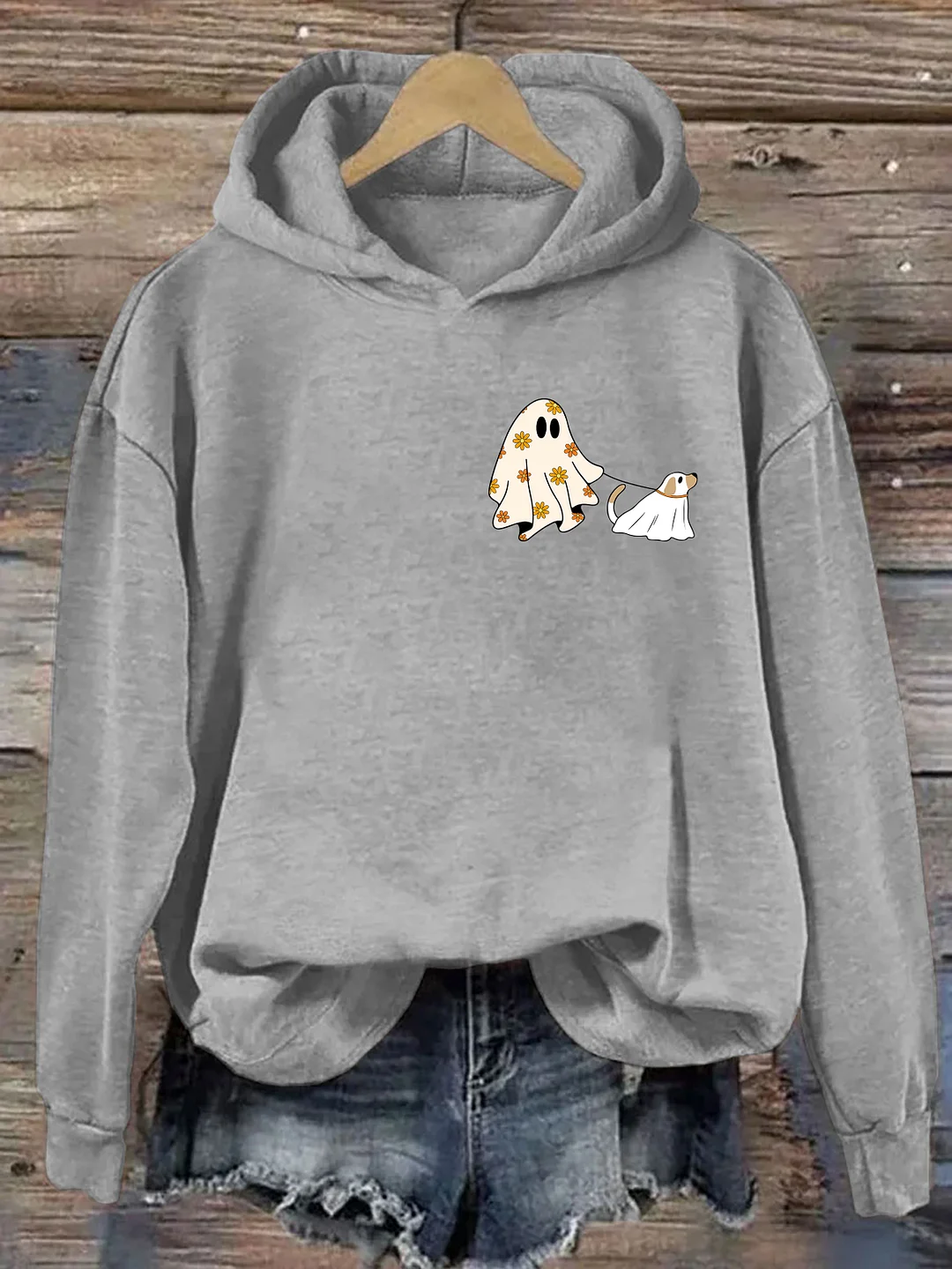 Сute Ghost Dog Halloween Hoodie
