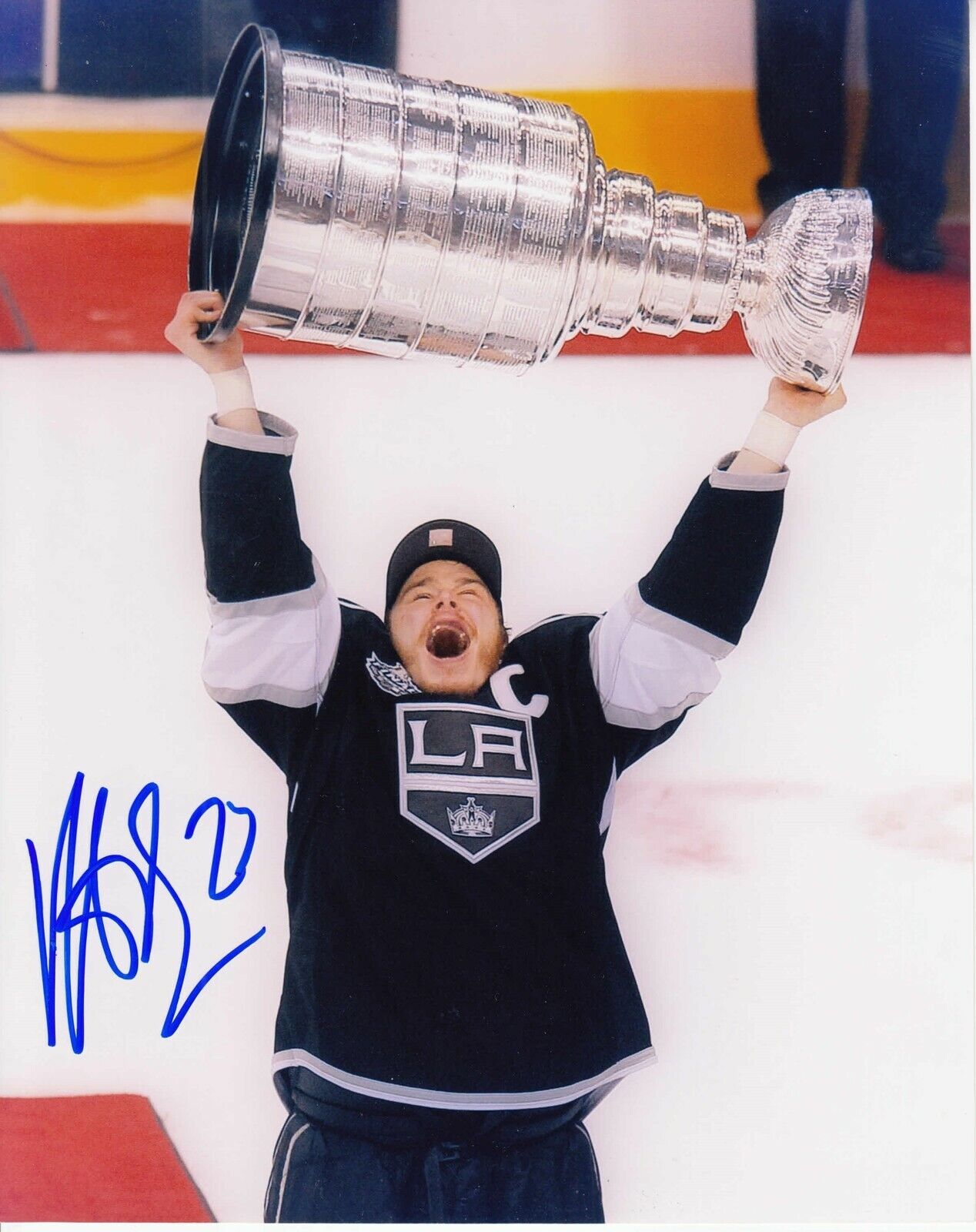 Dustin Brown #2 8x10 Signed Photo Poster painting w/ COA Los Angeles Kings -