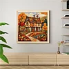 Autumn Cabin-11CT Stamped Cross Stitch 45*45cm/17.72*17.72in