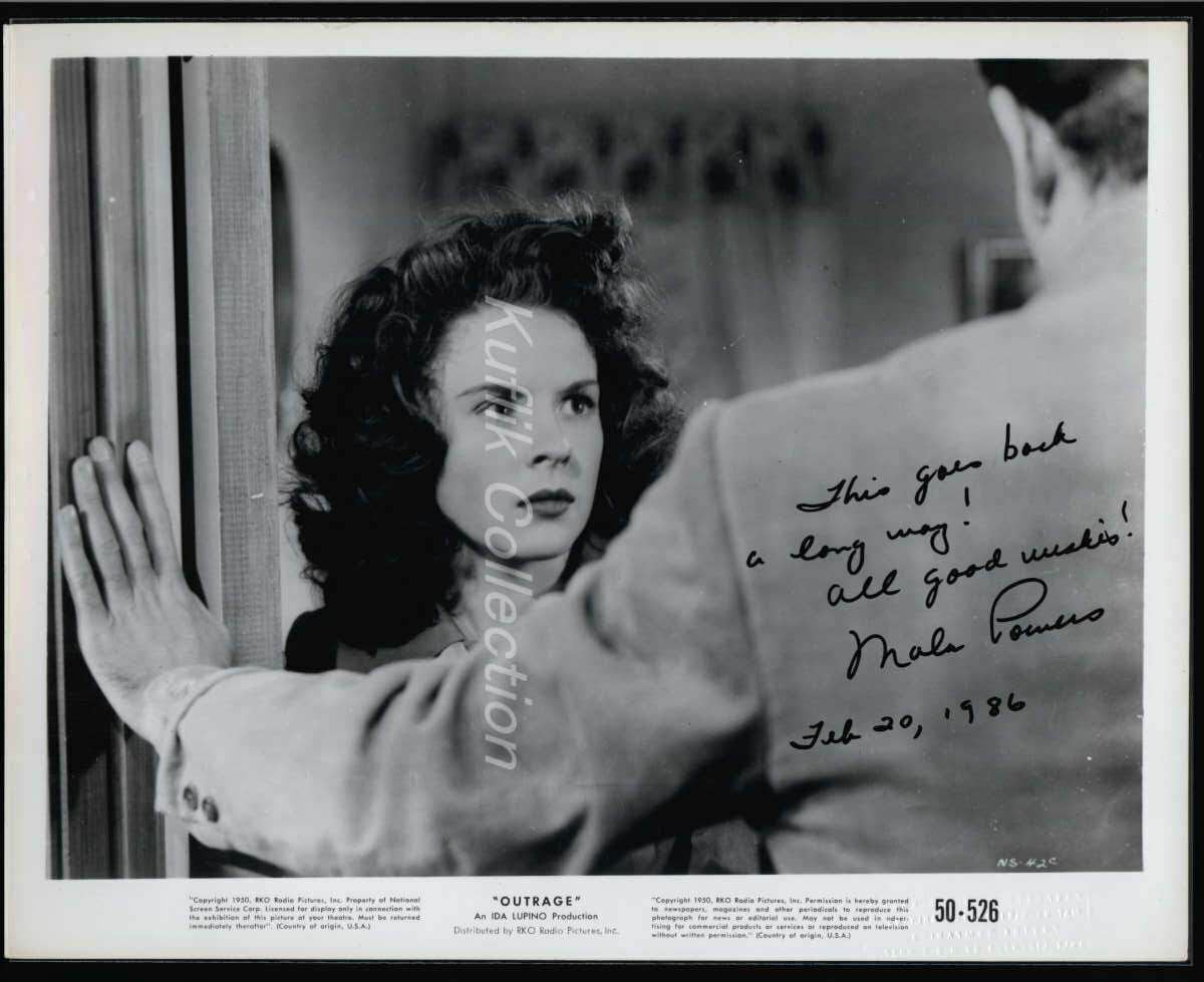 Mala Powers - Signed Vintage Celebrity Autograph Photo Poster painting