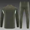 Real Madrid 25-26 1/4 Zip Tracksuit Khaki Chandal