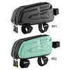 Bicycle Hard Shell Triangle Bag Anti-Scratch Bike Front Handlebar Bag Large Capacity Road Bike Front Tube Pouch for Road Mountain Bikes Frame Bag