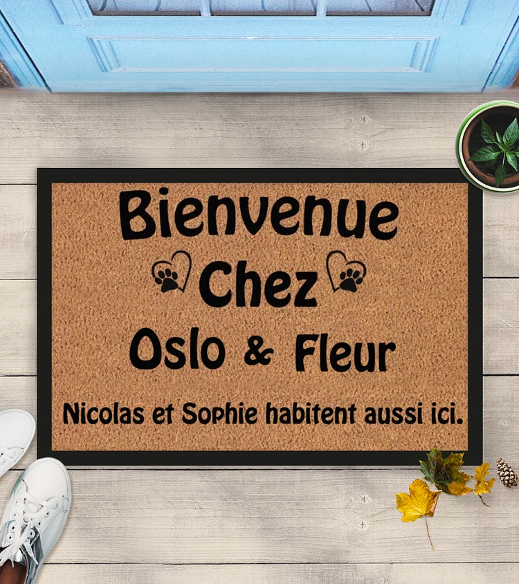 Tapis d'entrée - Paillasson Bienvenue