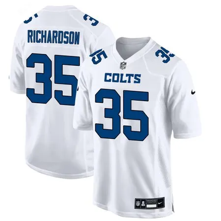 Youth Indianapolis Colts #35 Johnathan Edwards  Tundra White Fashion Game Jersey
