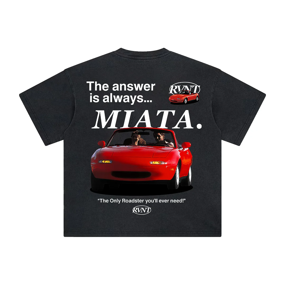 Miata Club Printed Men's Oversized T-shirts