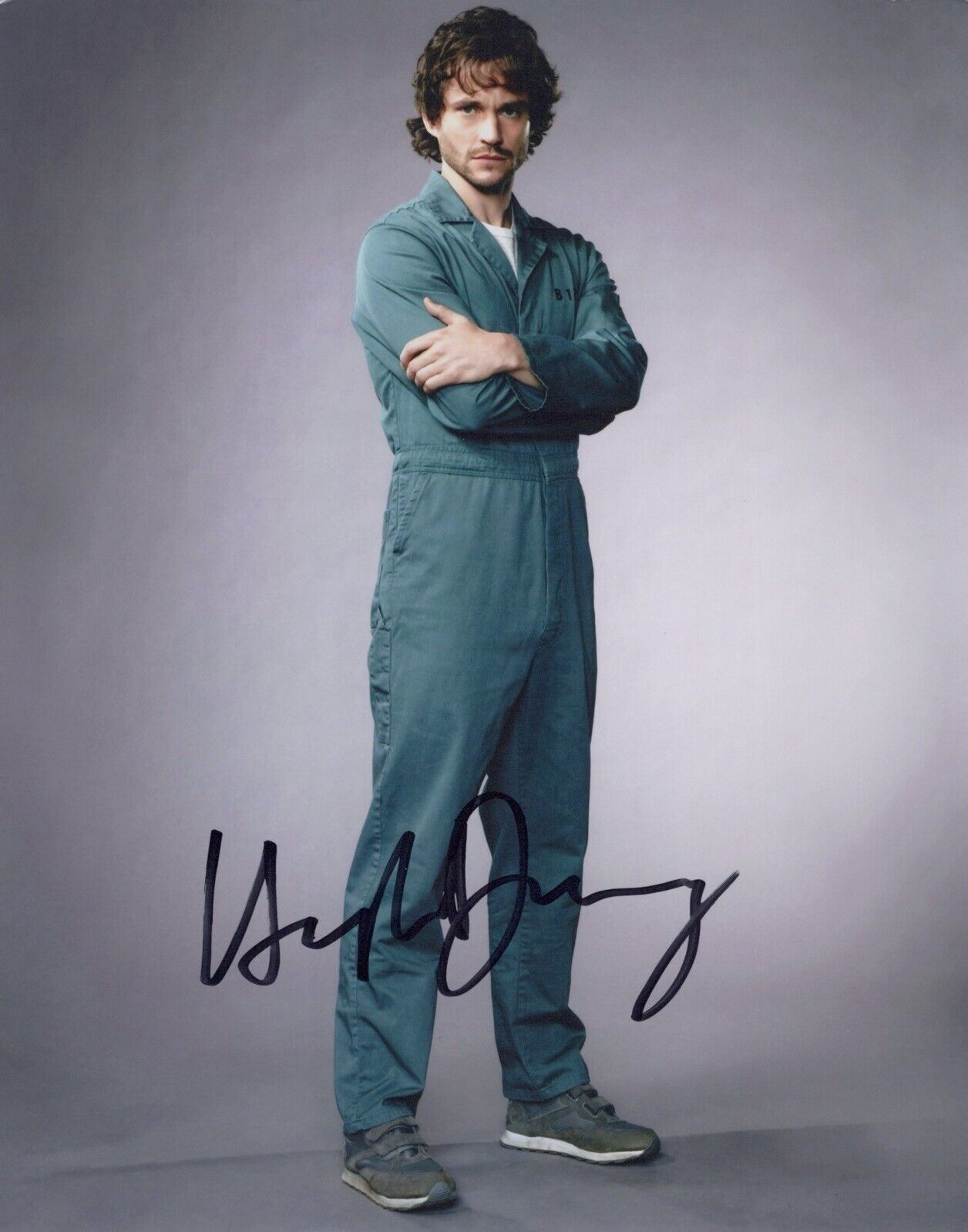 Hannibal & Ella Enchanted actor Hugh Dancy signed 8x10 Photo Poster painting