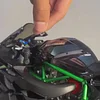 【Genuine】1:6 H2R motorcycle model with engine startup, throttle control, and exhaust spray simulation, ideal gift for men