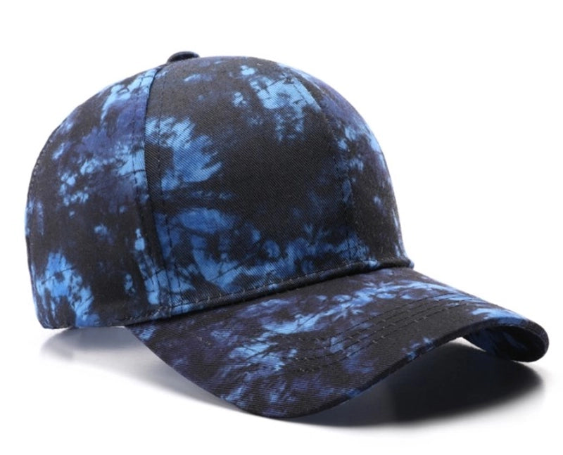Women’s Streetwear Tie Dye Curved Eaves Baseball Cap