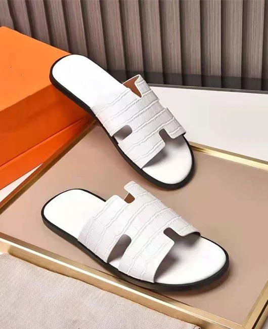 Casual Hollow H Shaped Solid Color Flat Slippers 