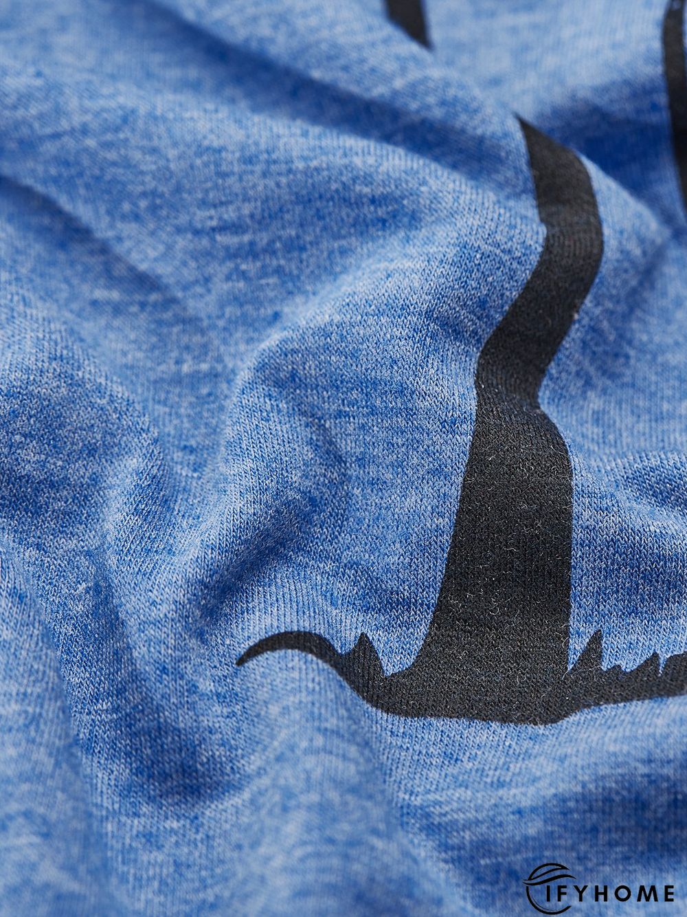 Crew Neck Loose Jersey Casual Tops | IFYHOME