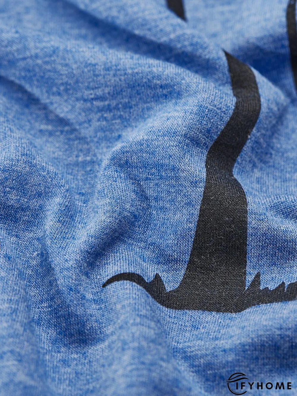 Crew Neck Loose Jersey Casual Tops | IFYHOME