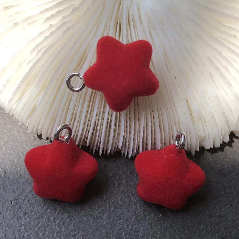 10 PCS/Package 15mm Plastic Resin Pentagram Jewelry Accessories Pendant