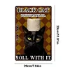 Black Cat Toilet Paper - Vintage Metal Signs(8*12Inch)  - Cat
